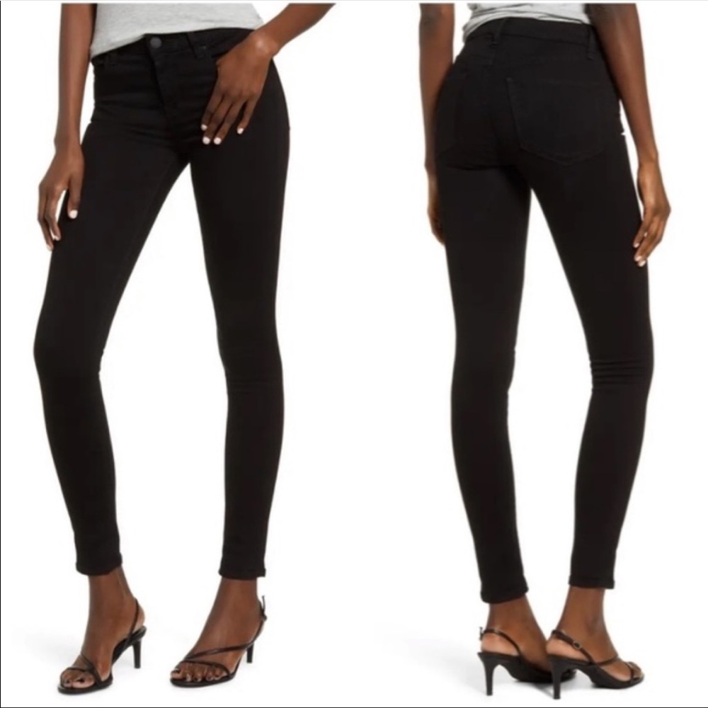 Hudson Black Skinny Ankle Jeans Size 28